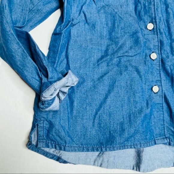 joe Fresh NWOT Chambray Button Down Toddler Shirt - Picture 3 of 9